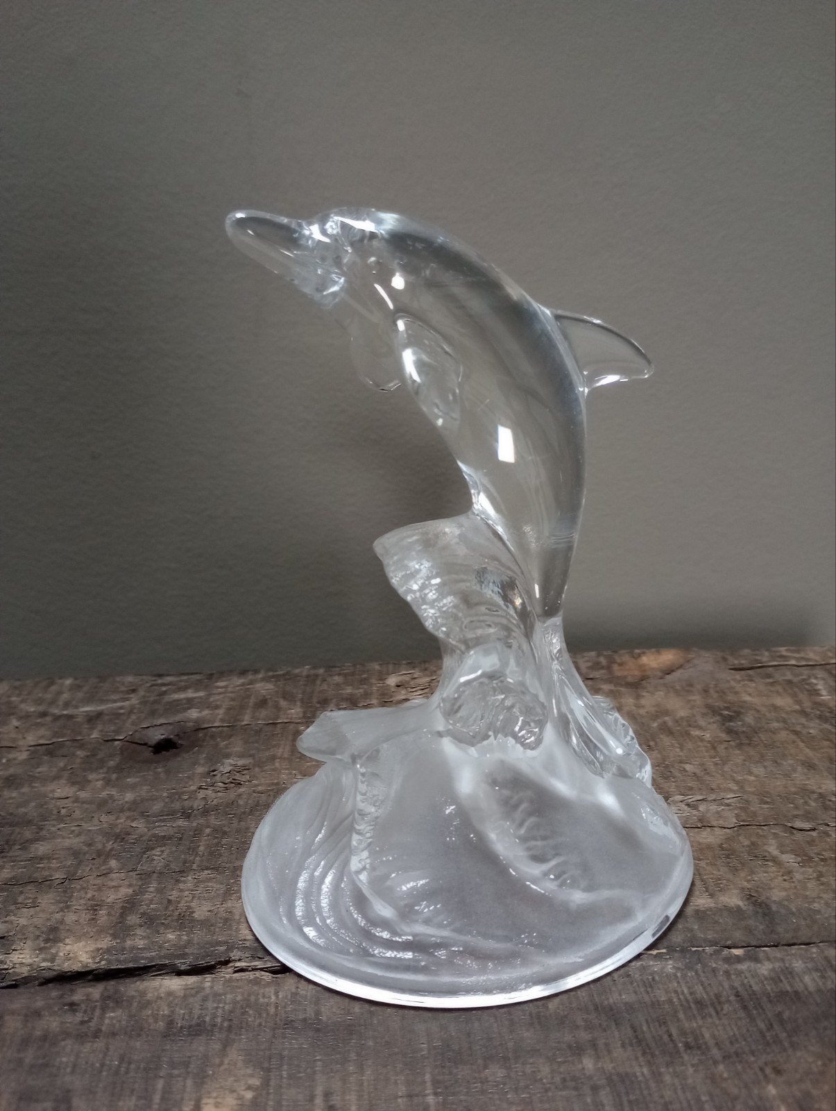 Glazen Dolfijn Decoratie - Elegant en Tijdloos, Ophalen of Verzenden, Zo goed als nieuw, Glas