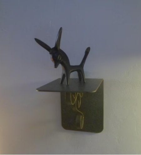 Metalen wandconsole wandplankje muurplankje wandschapje, Ophalen of Verzenden, Gebruikt