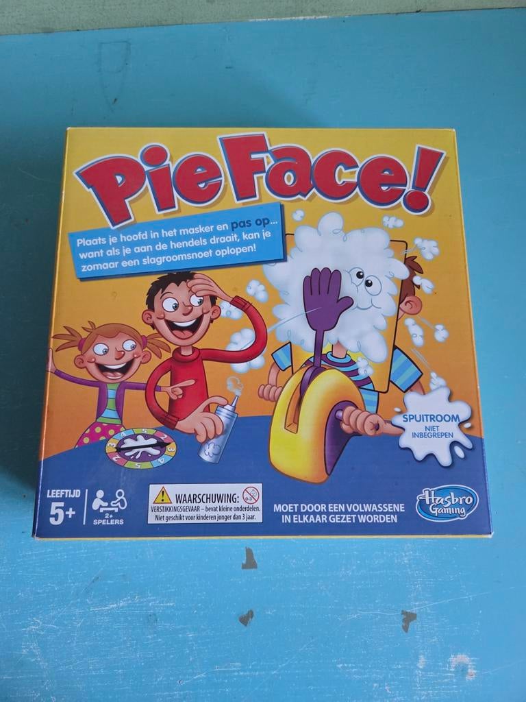 Pie Face! Spel - Hilarisch familiespel, Vijf spelers of meer, Ophalen of Verzenden, Gebruikt, Hasbro Gaming