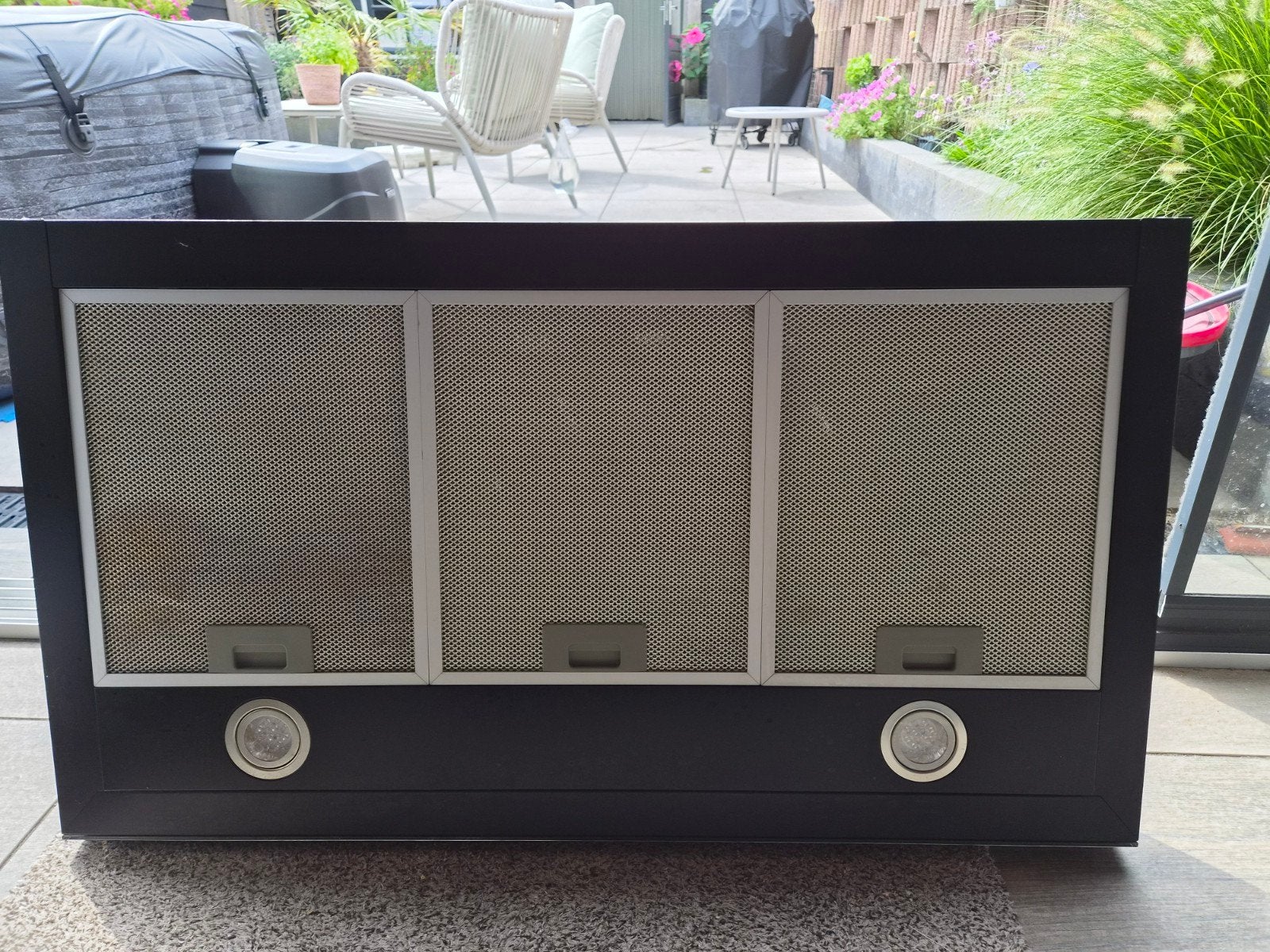 Digitale afzuigkap, modern design, Witgoed en Apparatuur, Afzuigkappen, Ophalen, Wandschouwkap, Zo goed als nieuw, Vrijstaand