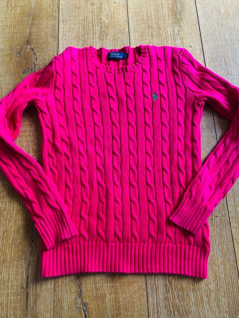 Ralph Lauren kabel trui roze maat S, Ophalen of Verzenden, Gedragen, Maat 36 (S), Roze