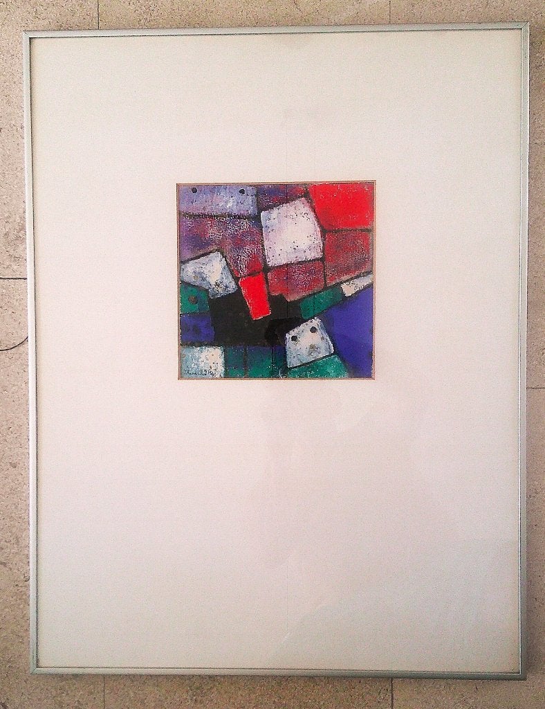 Kubisme - 1996 - Jacoba Babtisten 1924-2014 Gron. - Baarn, Antiek en Kunst, Kunst | Schilderijen | Klassiek, Paneel, Abstract