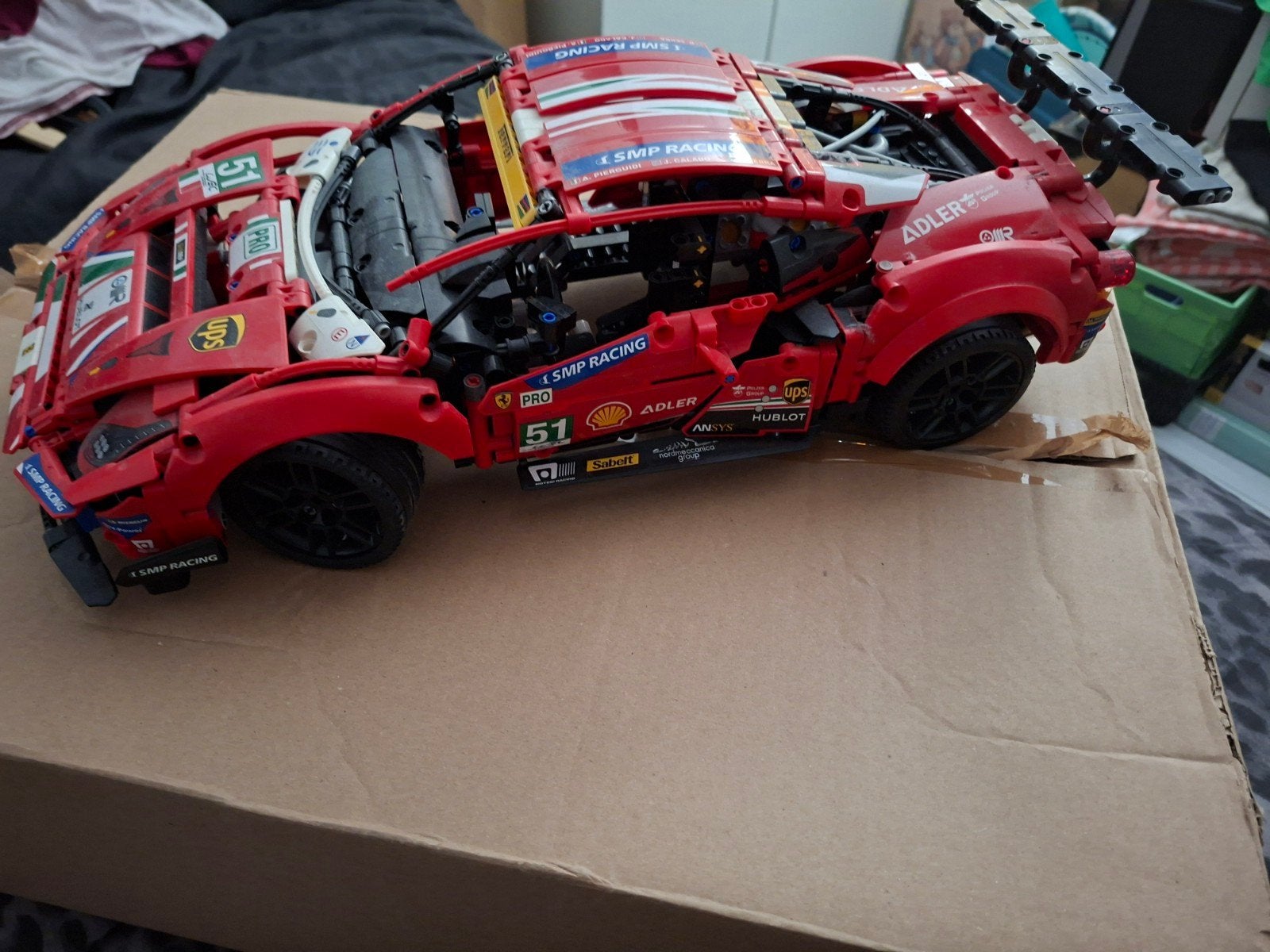 Ferrari 488 GTE lego Technic, Ophalen, Zo goed als nieuw, Overige schalen, Auto onroad