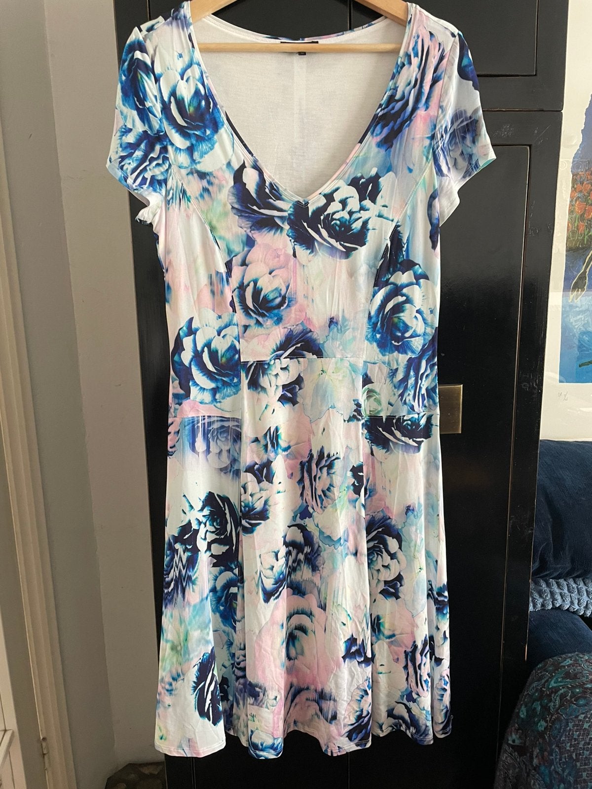 Claudia Strater jurk zomerjurk maat 42, Ophalen of Verzenden, Zo goed als nieuw, Maat 42/44 (L), Blauw