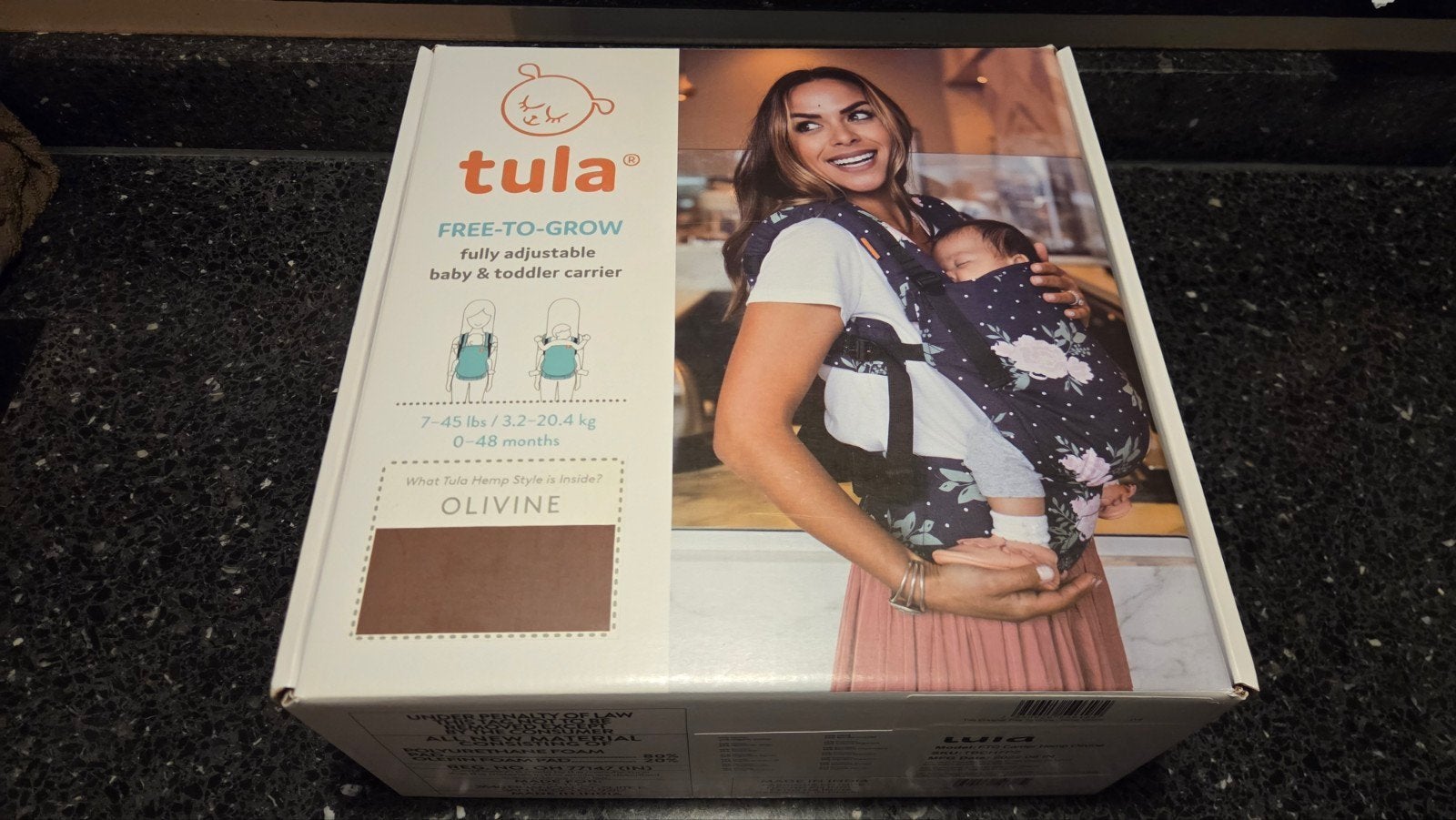 Tula Free-to-Grow Draagzak - Olivine, Overige merken, Buik of Rug, Ophalen of Verzenden, Zo goed als nieuw