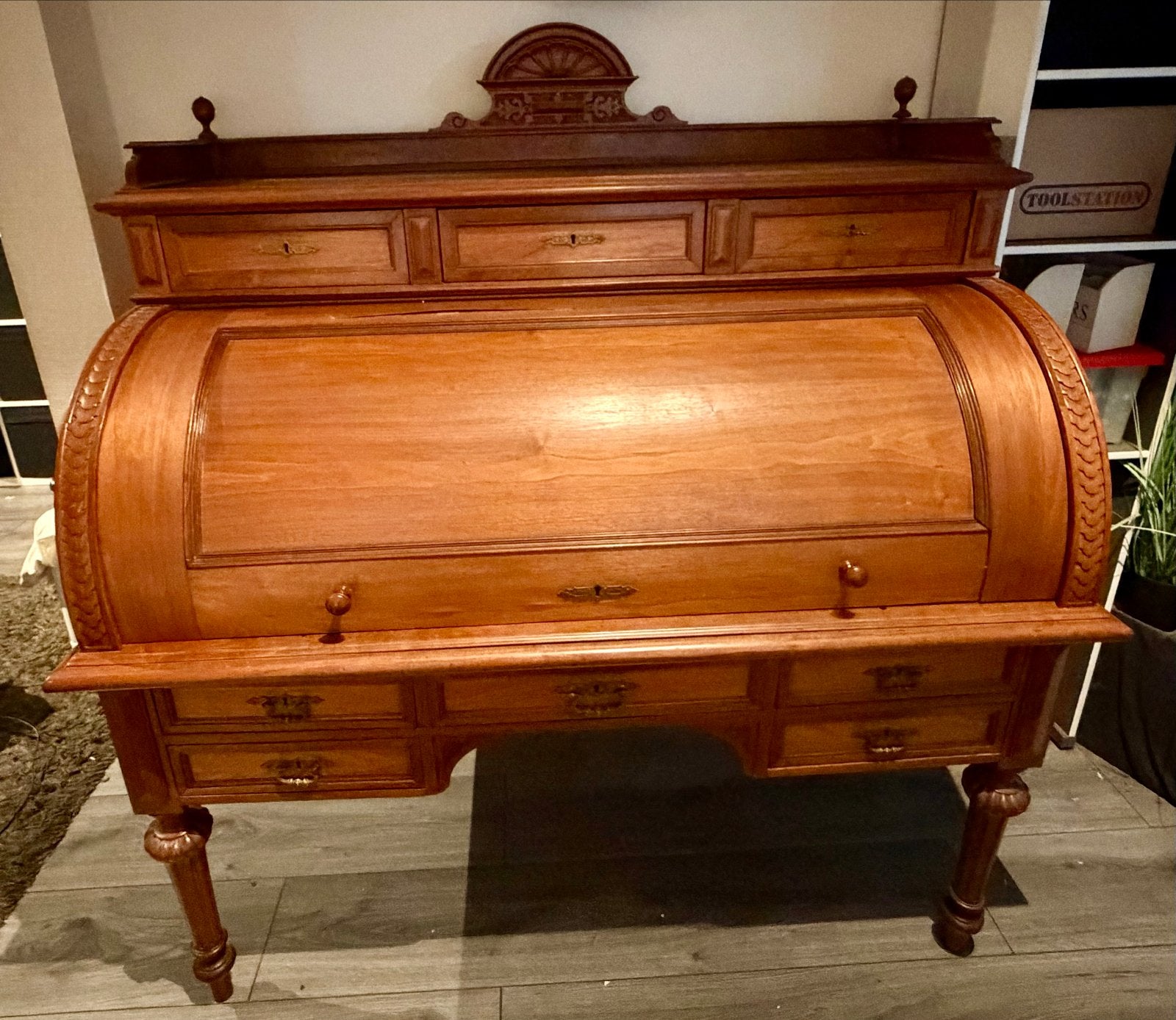 Antiek Rolluik Bureau - ca. 100 jaar oud, Antiek en Kunst, Ophalen