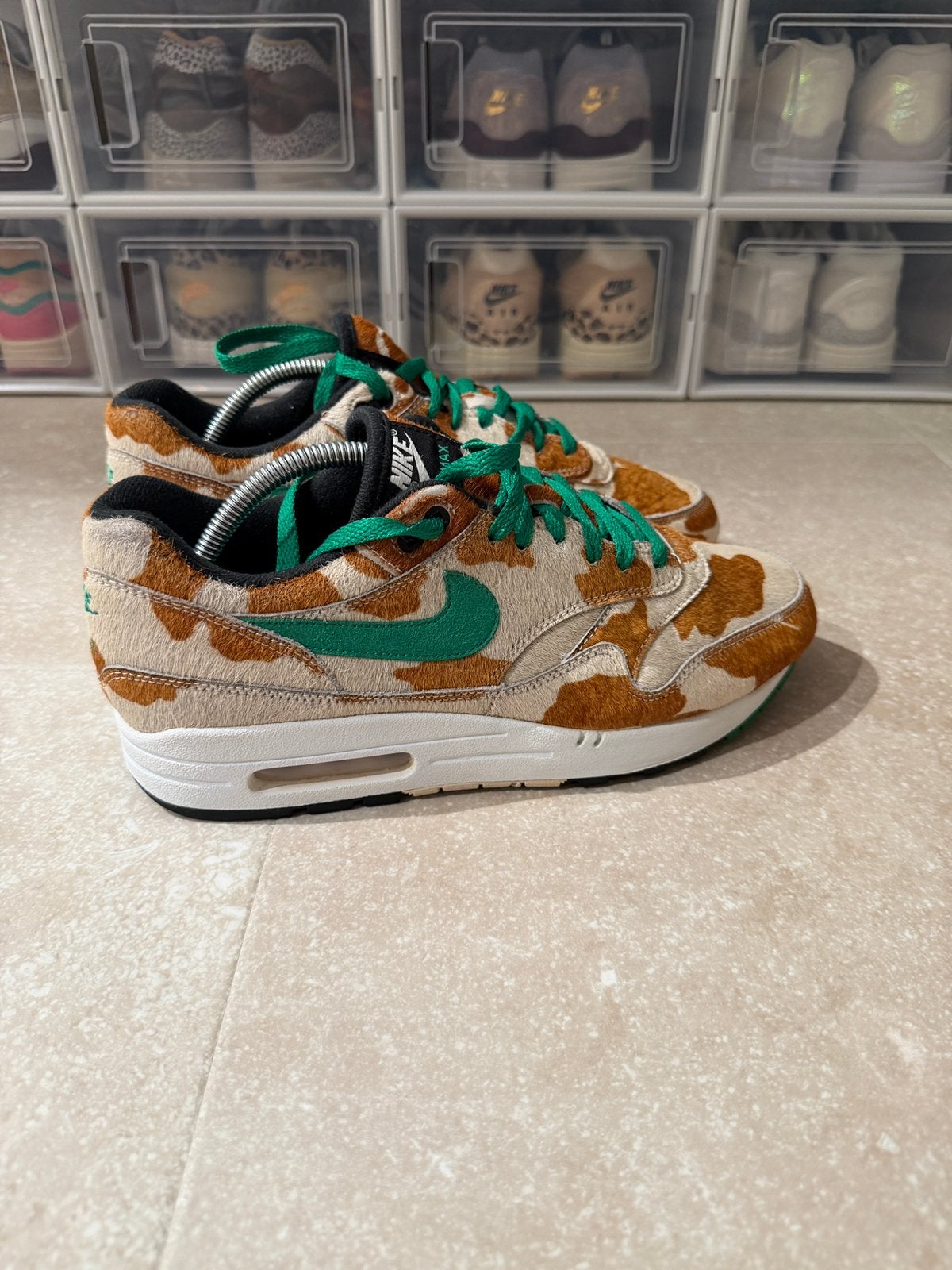 Nike Air Max 1 DLX Atmos Animal 3.0 Giraffe, Ophalen of Verzenden, Zo goed als nieuw, Overige kleuren