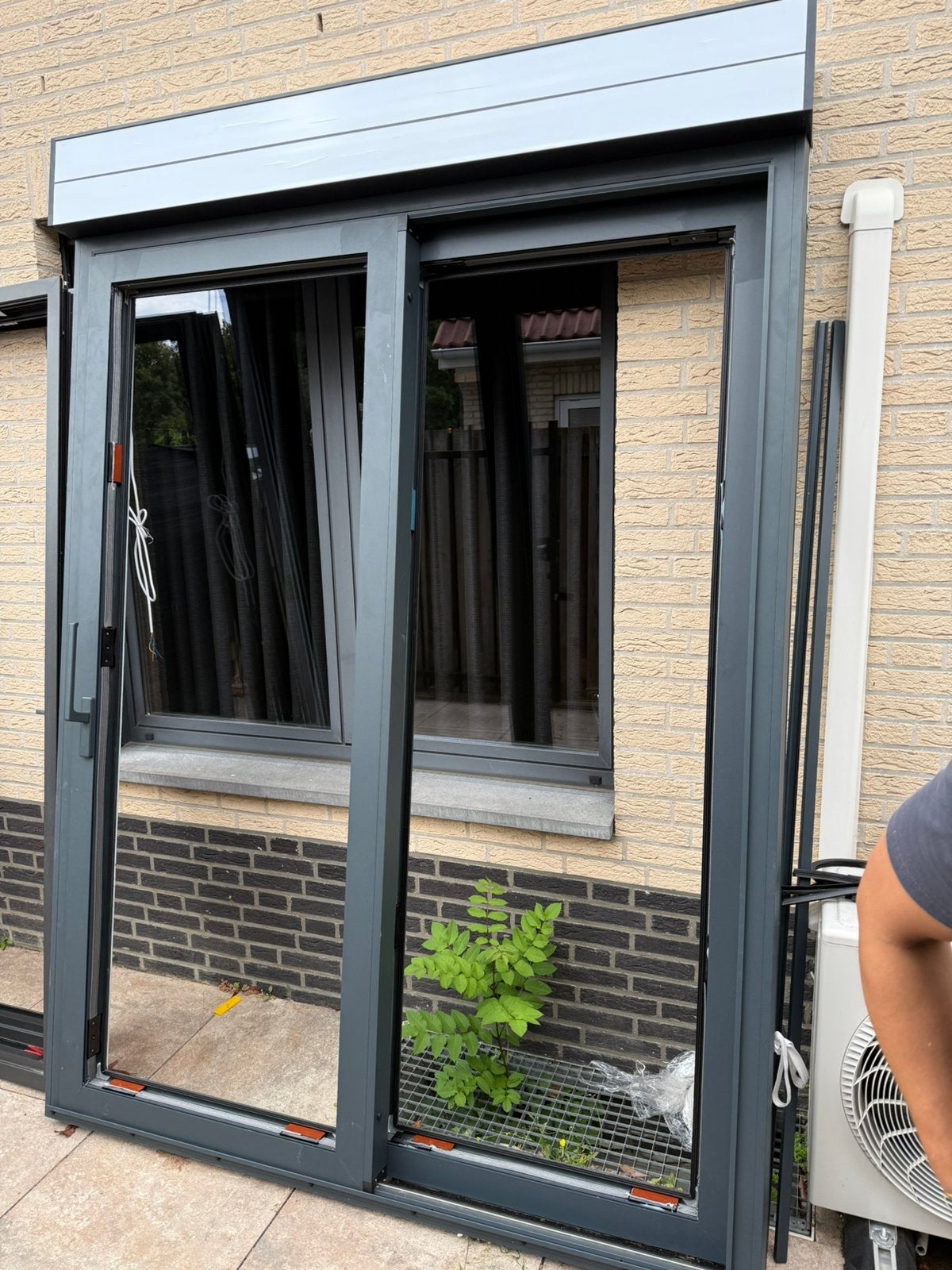 Aluminium schuifpui, Ophalen of Verzenden, 150 tot 225 cm, Inclusief glas, Nieuw