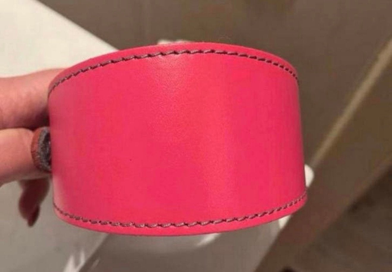 Nieuwe Whippet Galgo halsband kleur roze fuchsia windhond, Ophalen, Handgemaakt, Nieuw