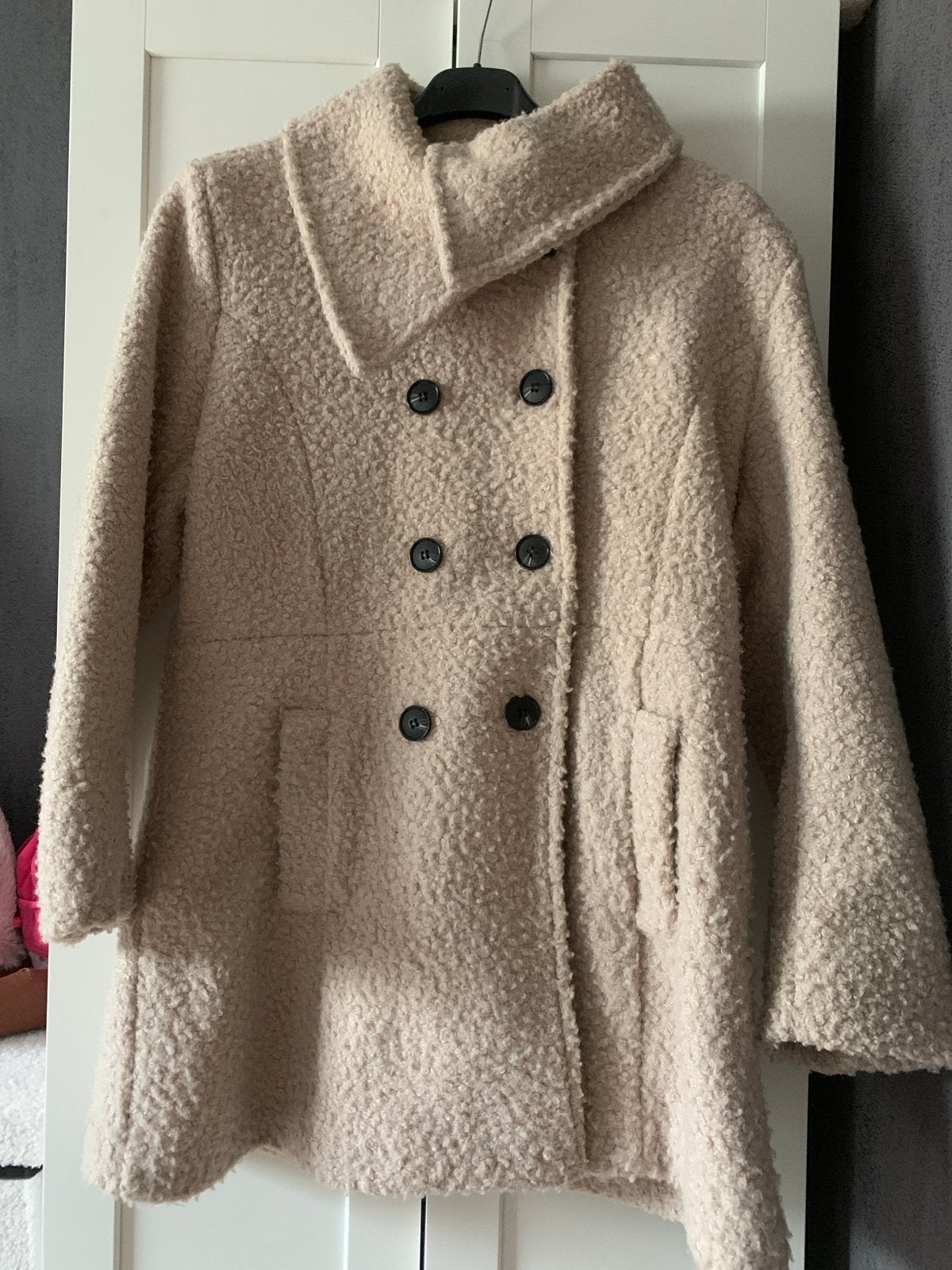 Pescara teddy jasje beige maat L, Ophalen of Verzenden, Zo goed als nieuw, Maat 38/40 (M), Beige