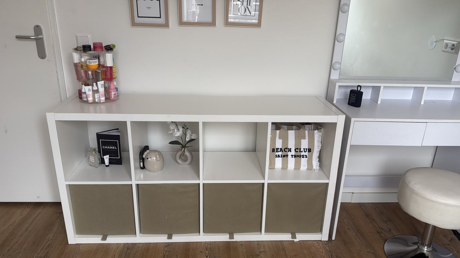 Witte IKEA Kallax kast 2x4 vakken - Uithoorn, Ophalen, Gebruikt, 100 tot 150 cm, 50 tot 100 cm