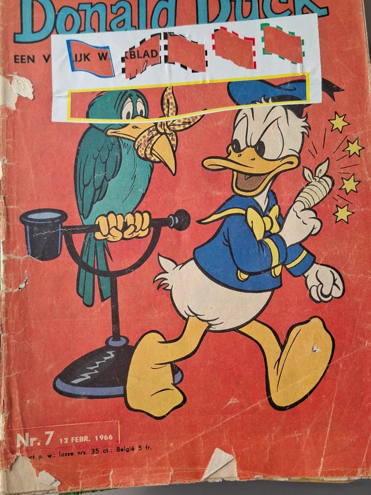 25 Donald Ducks uit 1966, 1969 en 1970 - Gelezen/Beschadigd, Boeken, Stripboeken, Ophalen of Verzenden