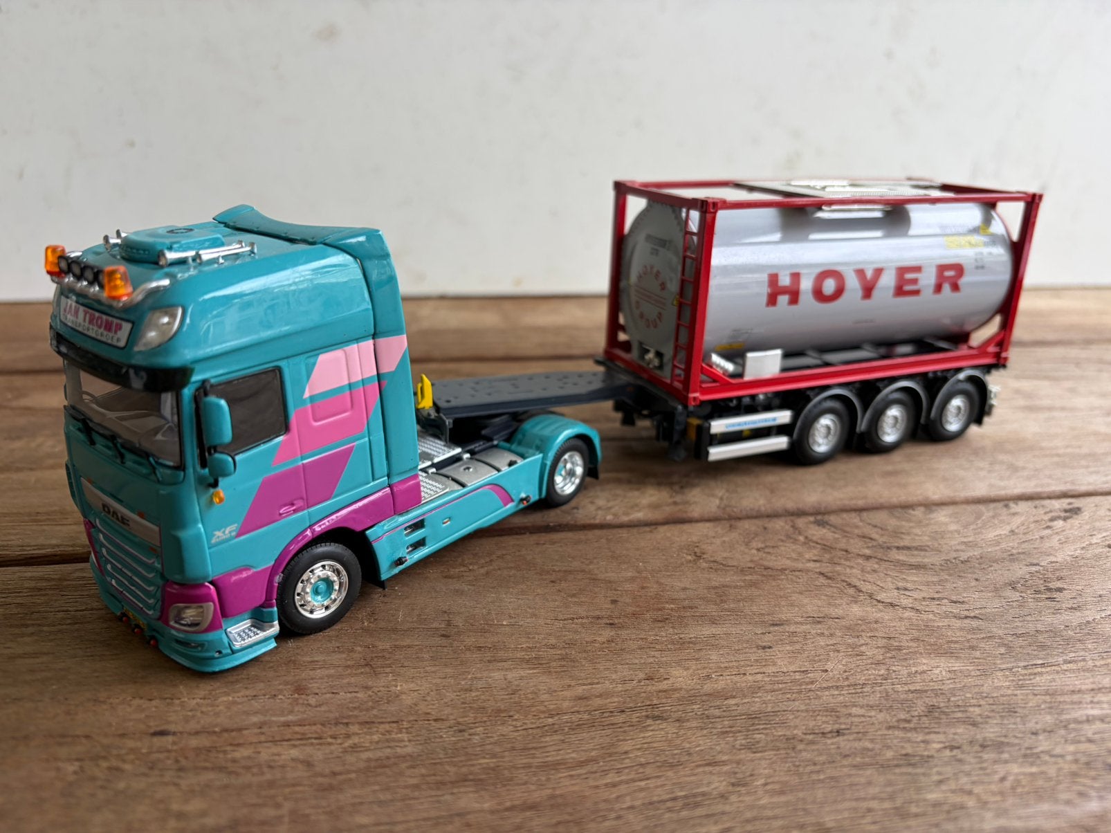 TEKNO DAF XF JAN TROMP CONTAINER, Ophalen of Verzenden, Zo goed als nieuw, Bus of Vrachtwagen, Tekno