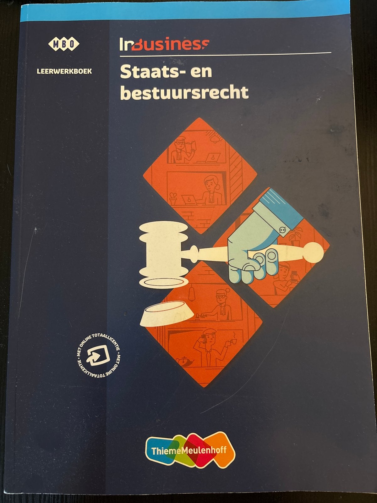 InBusiness Staats- en bestuursrecht MBO leerwerkboek, Ophalen of Verzenden, Gamma, Zo goed als nieuw, MBO