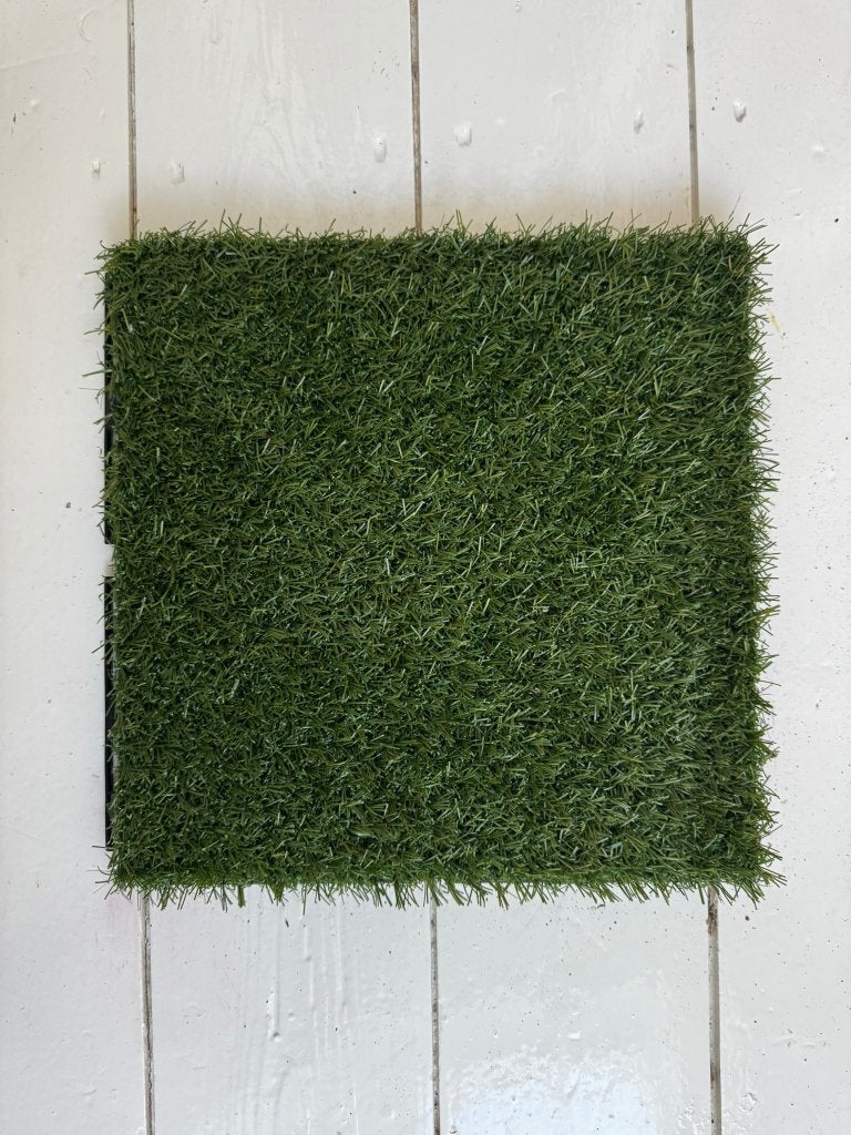 Kunstgras kliktegels 30x30 cm — 15 stuks (1,35 m²), Ophalen, Gebruikt, Minder dan 10 m², Kunstgras