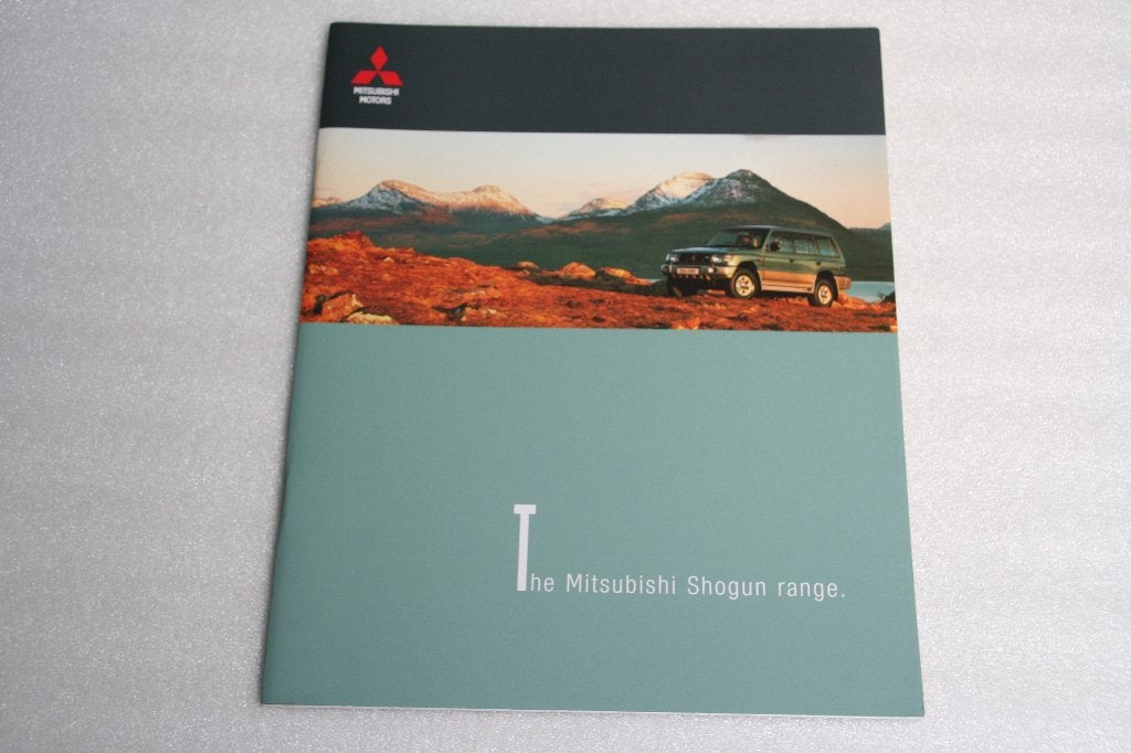 Folder Mitsubishi Shogun range (02-1999) (47), Boeken, Ophalen of Verzenden, Nieuw, Mitsubishi