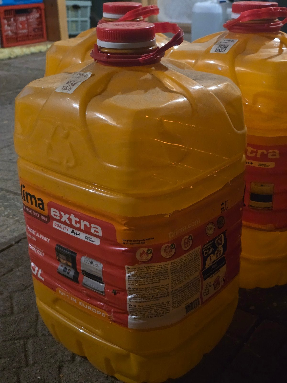 4 Lege qlima jerrycans 20 liter., Ophalen, Gebruikt