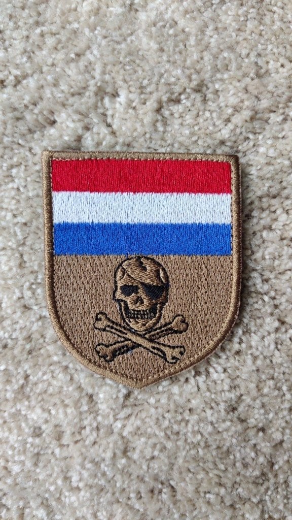 Embleem patch KCT Landmacht Mariniers evt airsoft defensie, Ophalen of Verzenden, Landmacht, Nederland, Embleem of Badge