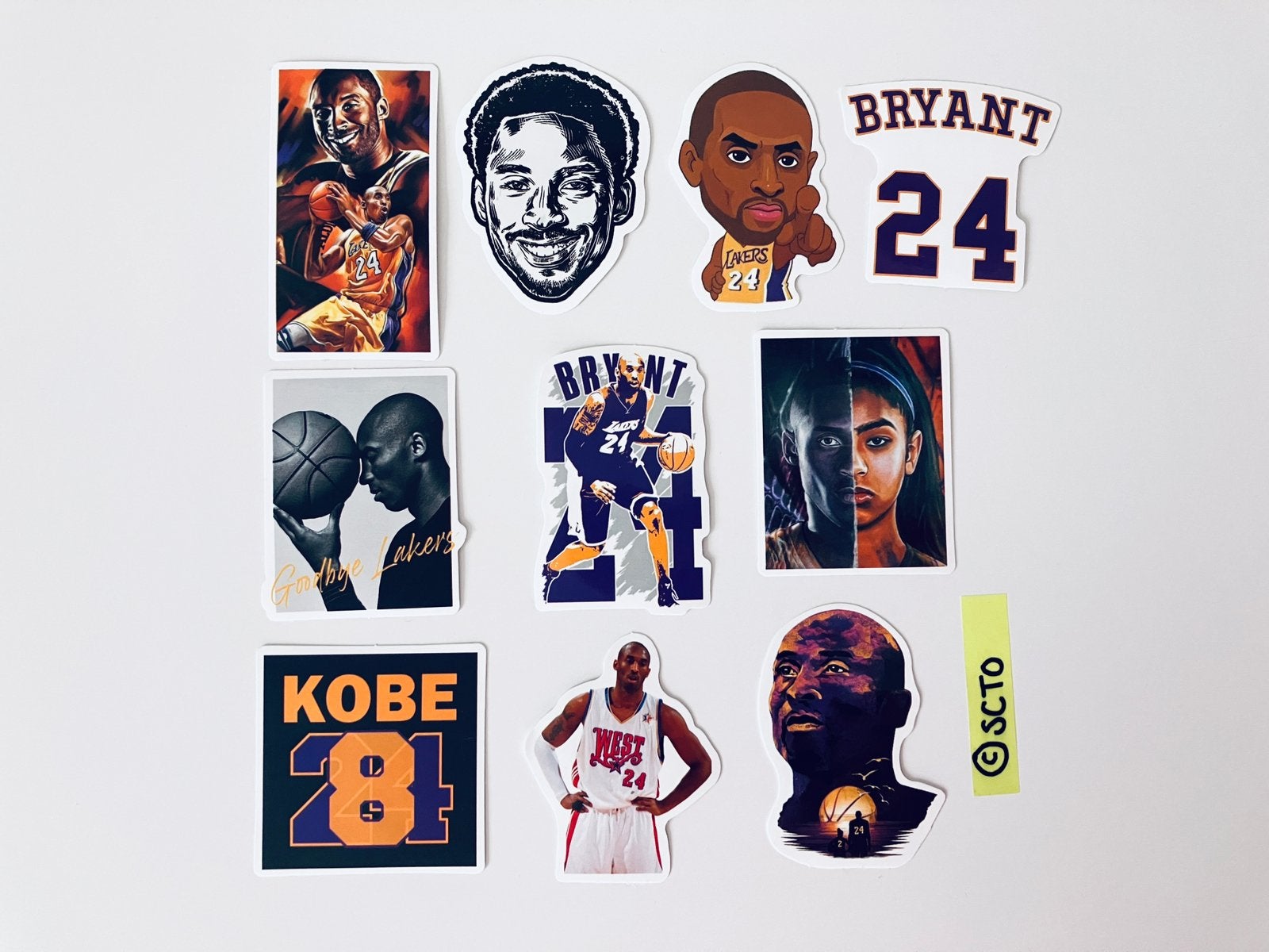 Stickers Kobe Bryant Lakers basketbal basketball, Ophalen of Verzenden, Nieuw, Overige typen