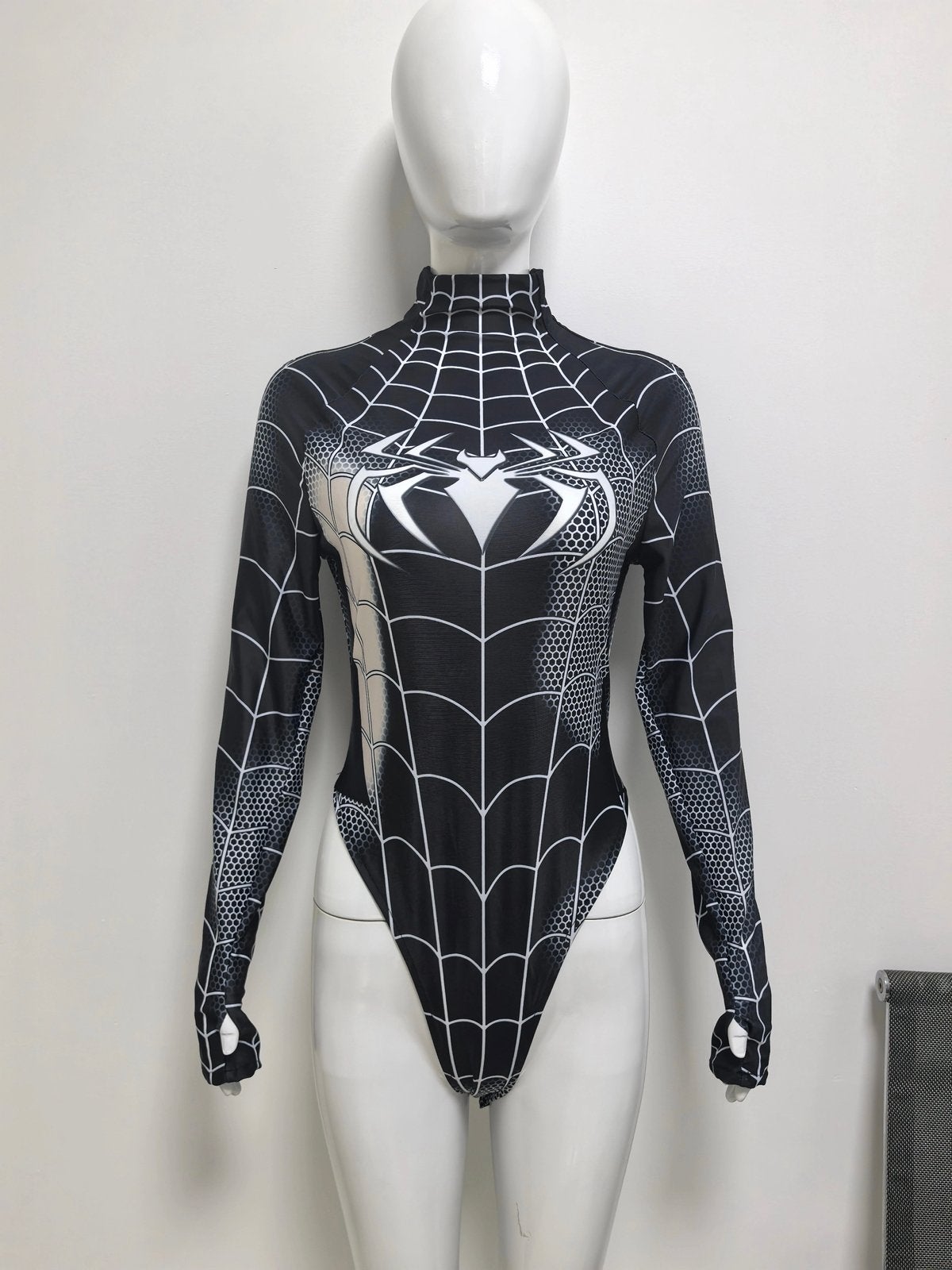 Spiderman Bodysuit - Dames -Roleplay - halloween - carnaval, Kleding | Dames, Ophalen of Verzenden, Nieuw, Zwart