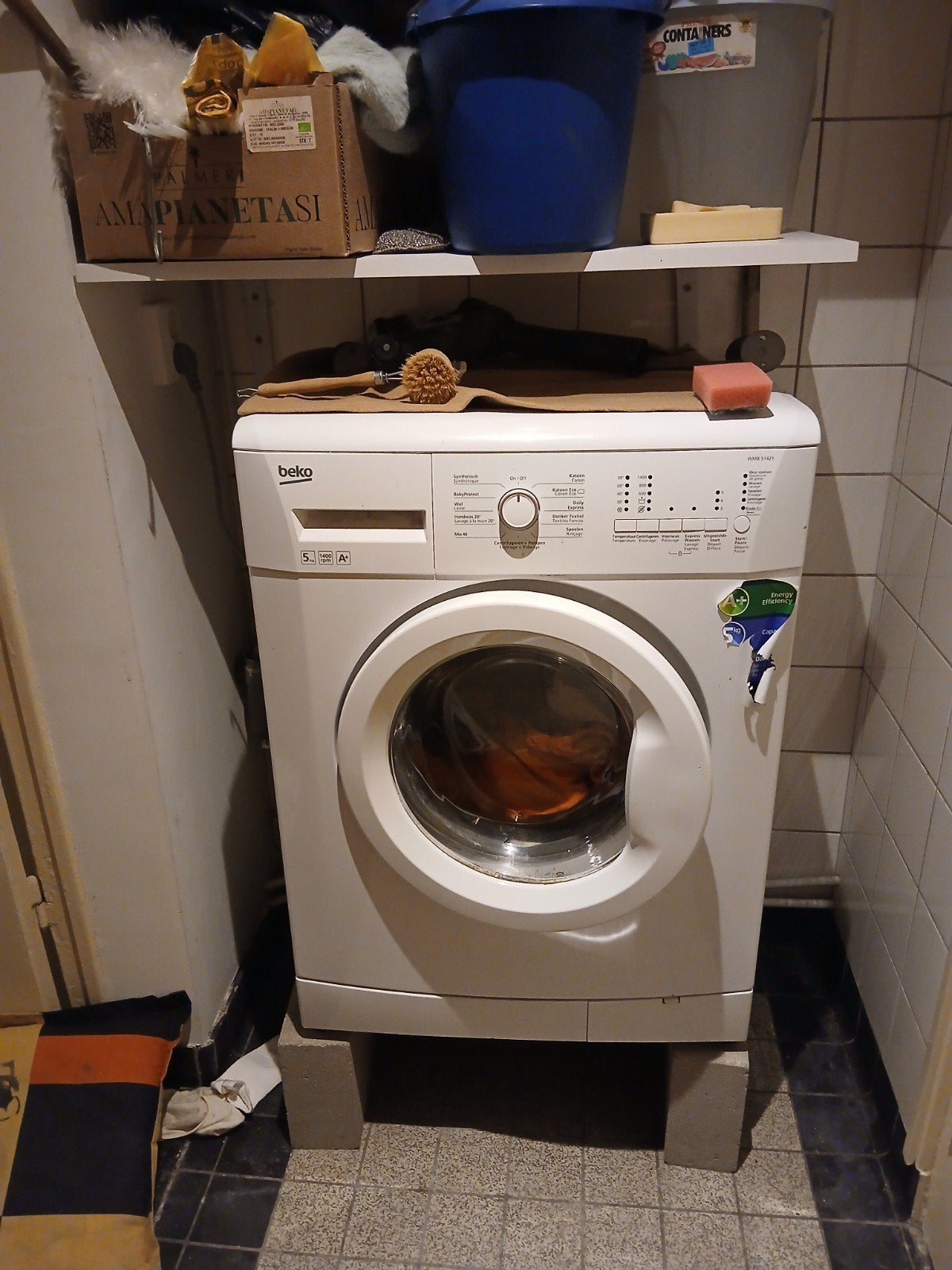 beko wasmachine., 6 tot 8 kg, Ophalen of Verzenden, 1200 tot 1600 toeren, 85 tot 90 cm
