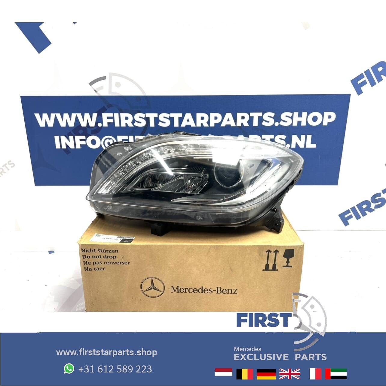 A1668207259 W166 ML ILS LED KOPLAMP LINKS Mercedes 2011-2015, Gebruikt, -, Ophalen of Verzenden, -