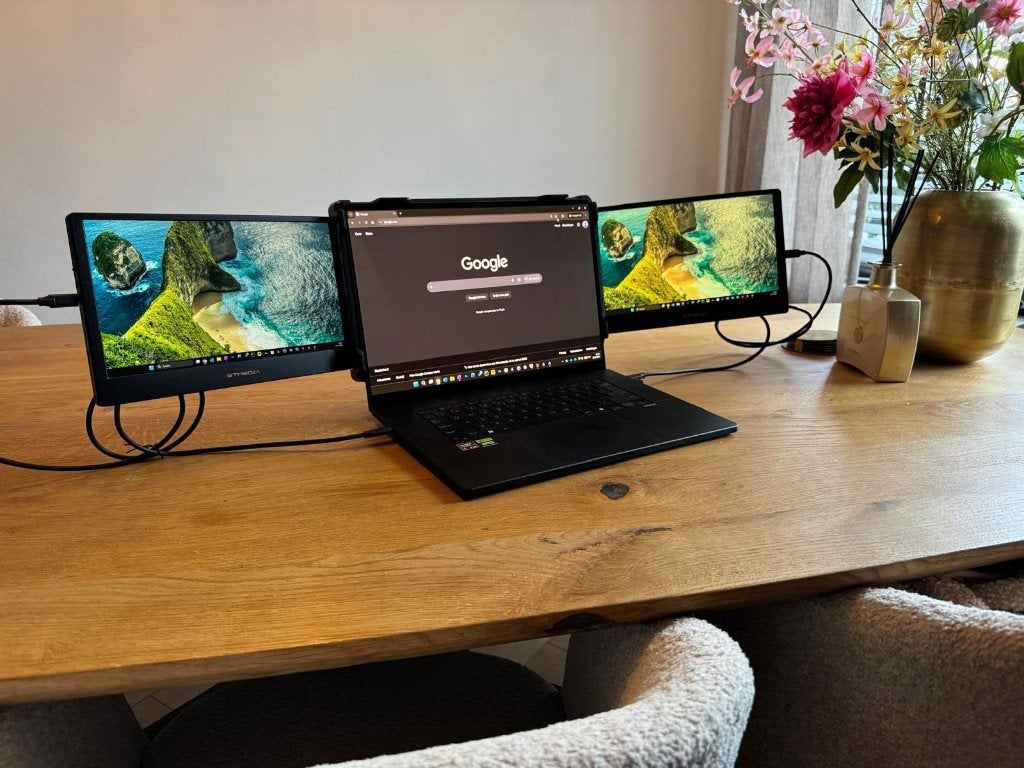 GTMEDIA MATE X Dual-Screen Monitor Laptop Schermverlenger, Computers en Software, Monitoren, Gaming, HD, IPS, HDMI