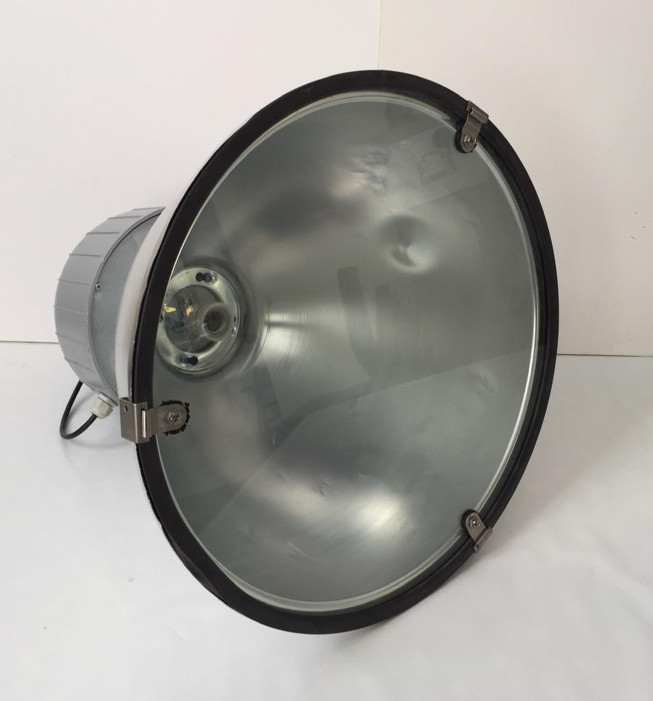 fabriek lampen, Ophalen of Verzenden, Gebruikt, Glas, Vintage industrieel