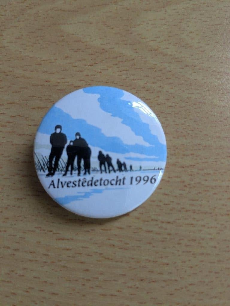 button Elfstedentocht, Verzenden, Nieuw, Sport, Button