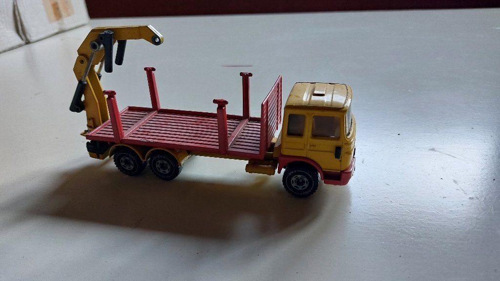 Vintage Siku Matchbox MAN Vrachtwagen met kraan, Ophalen of Verzenden, Gebruikt, Bus of Vrachtwagen