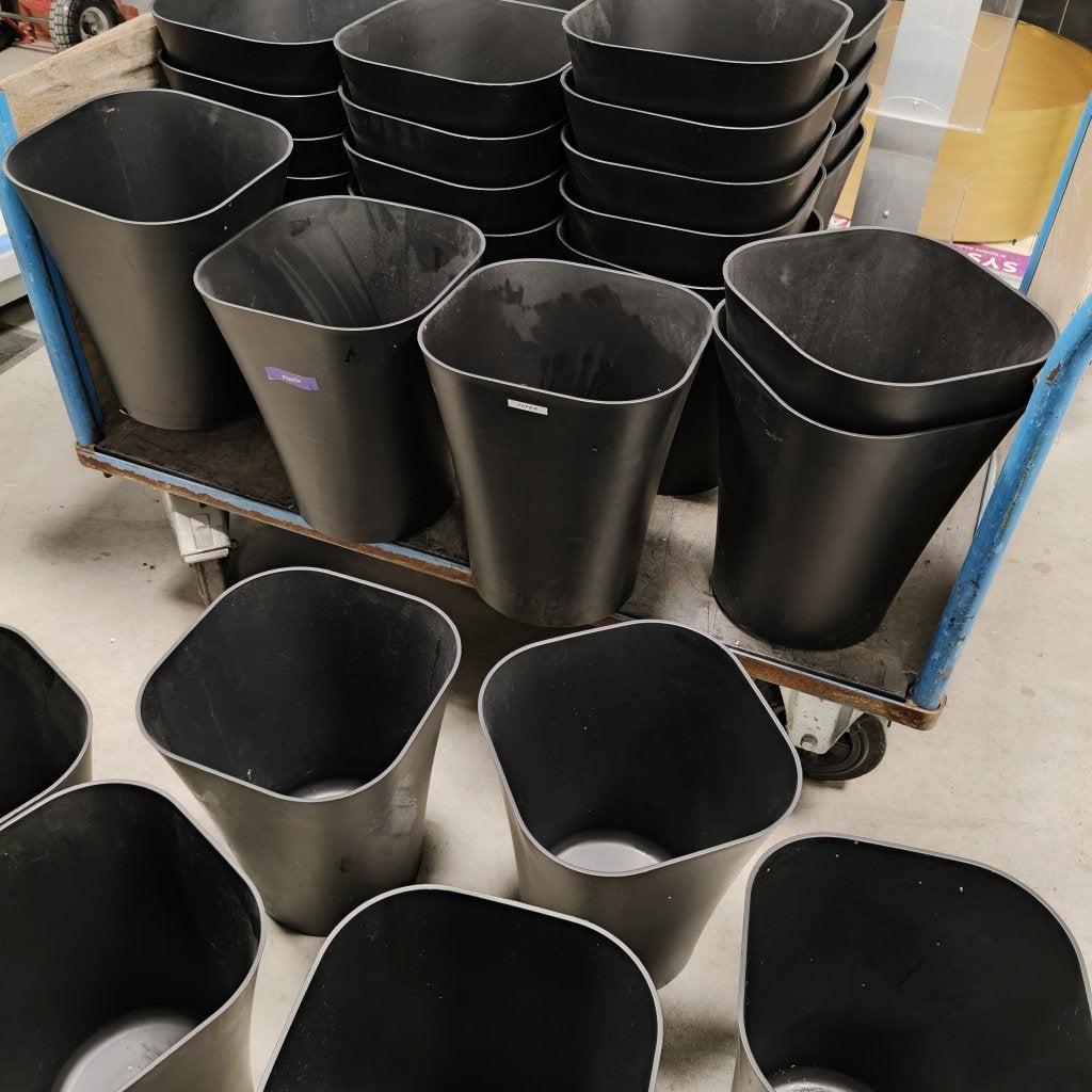 Trash prullenmand / afvalbak hoogte 36 cm excl deksel, Huis en Inrichting, Woonaccessoires | Prullenbakken, Niet ingevuld, Gebruikt
