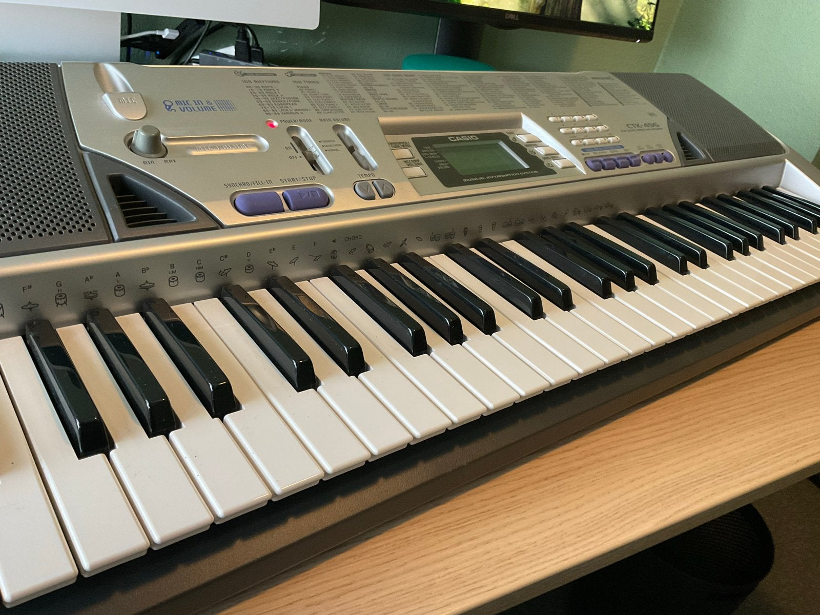 Casio CTK-496 Keyboard - 100 Song Bank, Ophalen, Casio, Midi-aansluiting, 61 toetsen