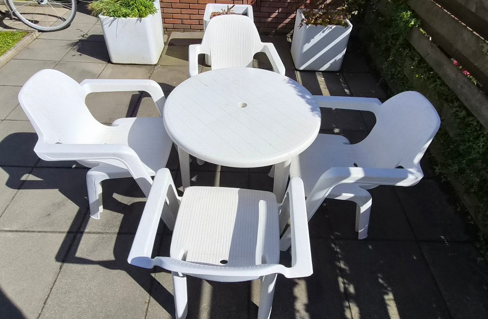 Gebruikte zhartman tuinset., Ophalen, Gebruikt, Kunststof