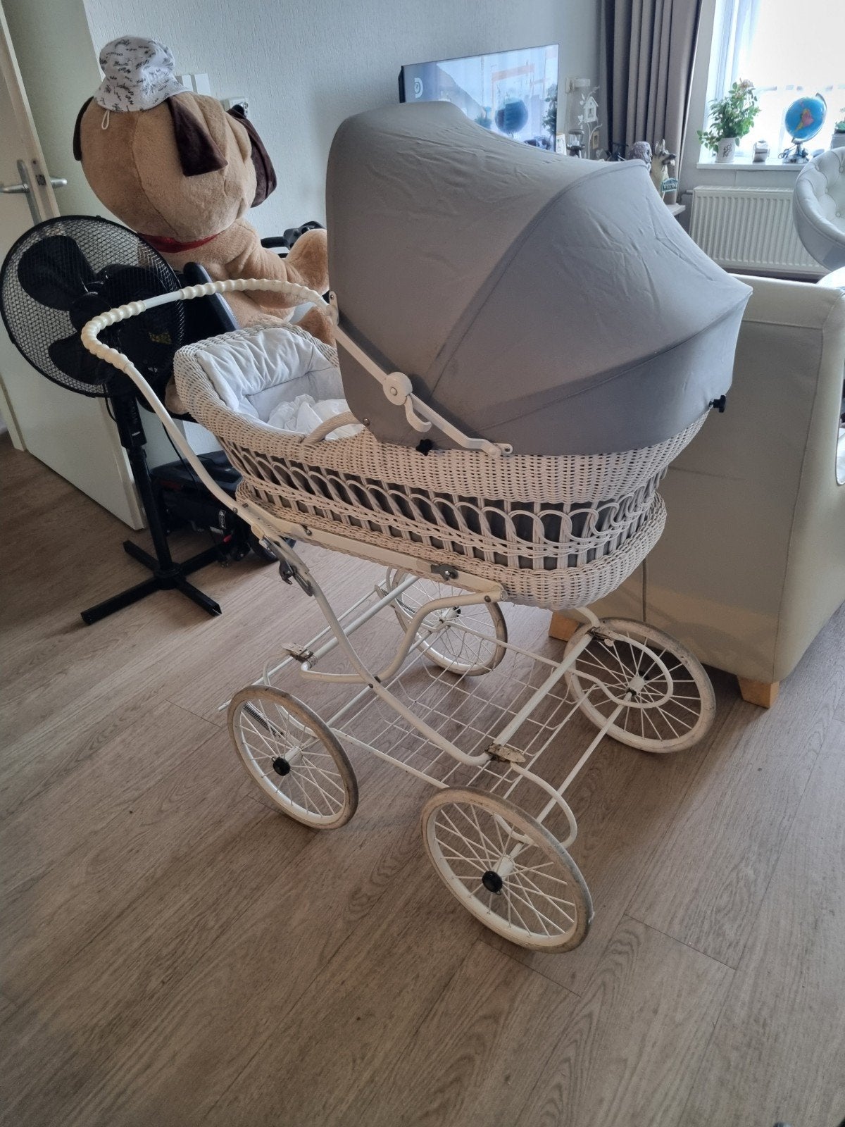 oude antiek rotan kinderwagen, Ophalen, Gebruikt, Kinderwagen, Overige merken