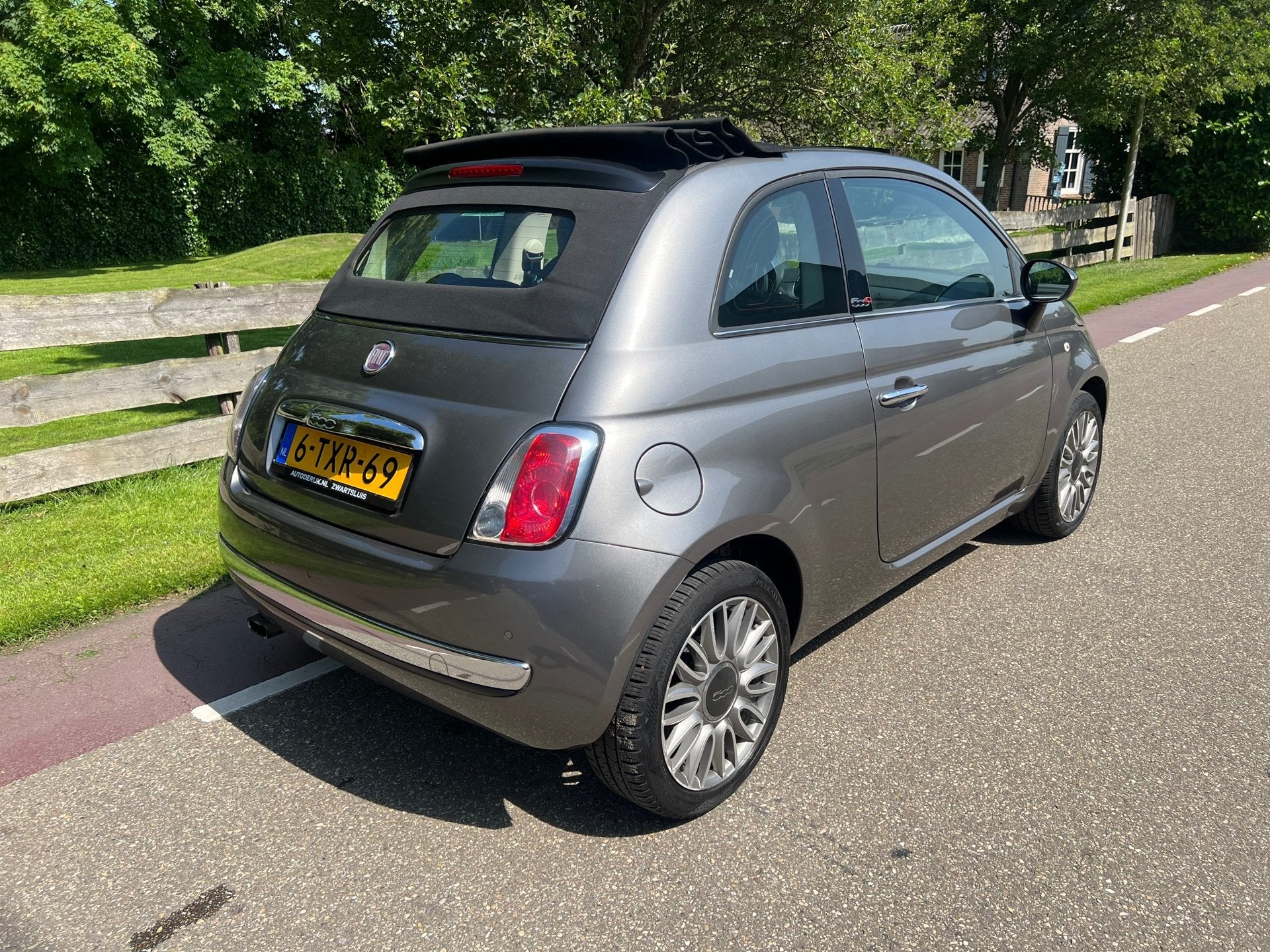 Fiat 500 C 0.9 TwinAir Turbo Cult Cabriodak Clima Leder, Gebruikt, Cabriolet, Bedrijf, Handgeschakeld