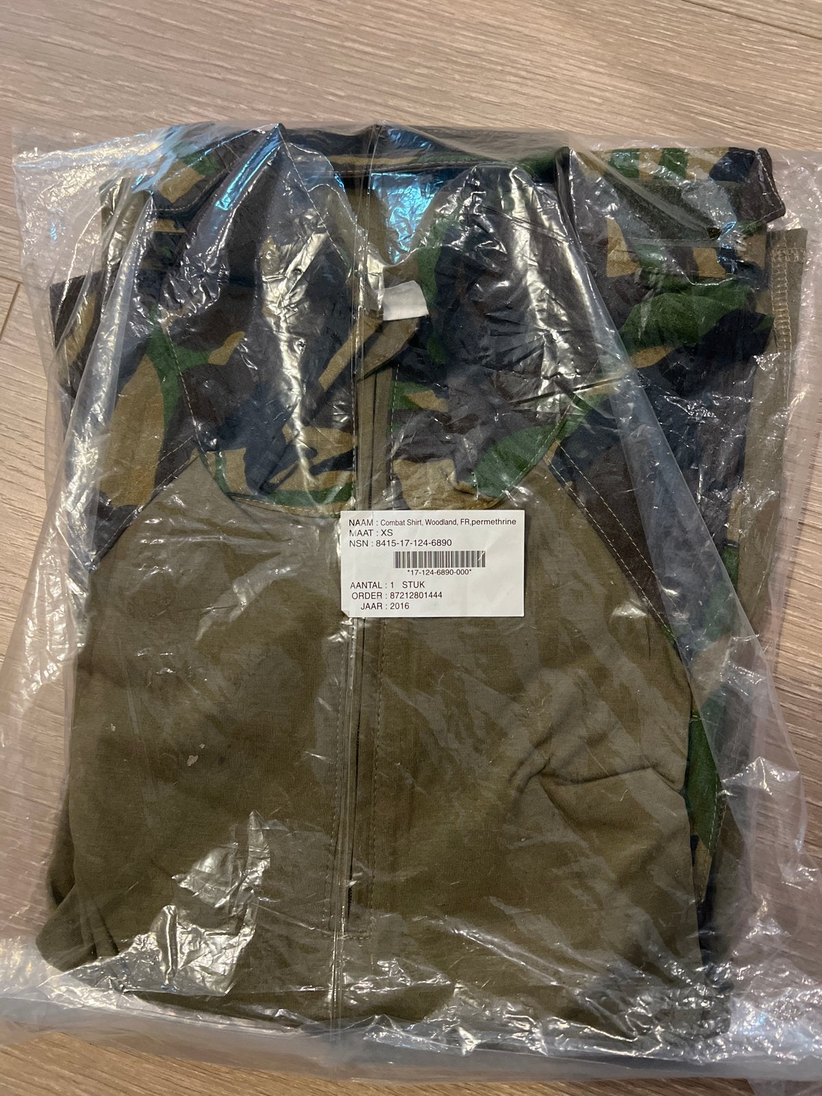 Combat Shirt Woodland FR Permethrine XS - Nieuw, Ophalen of Verzenden, Landmacht, Nederland, Kleding of Schoenen