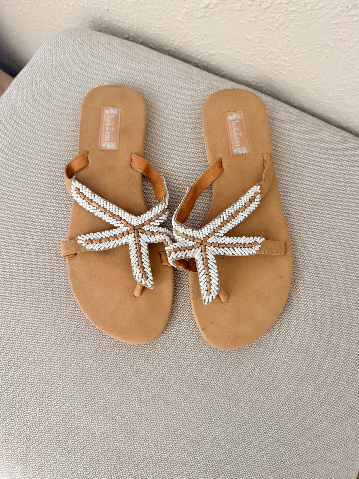 Hot Lava | Slippers/sandalen zeester | Maat 40, Ophalen of Verzenden, Zo goed als nieuw, Sandalen of Muiltjes