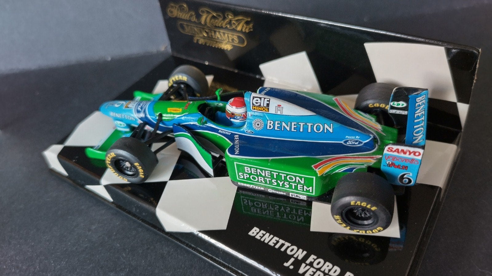 Benetton Ford B194 Jos Verstappen 1:43 Minichamps Pol, Auto, Verzenden, Nieuw, .
