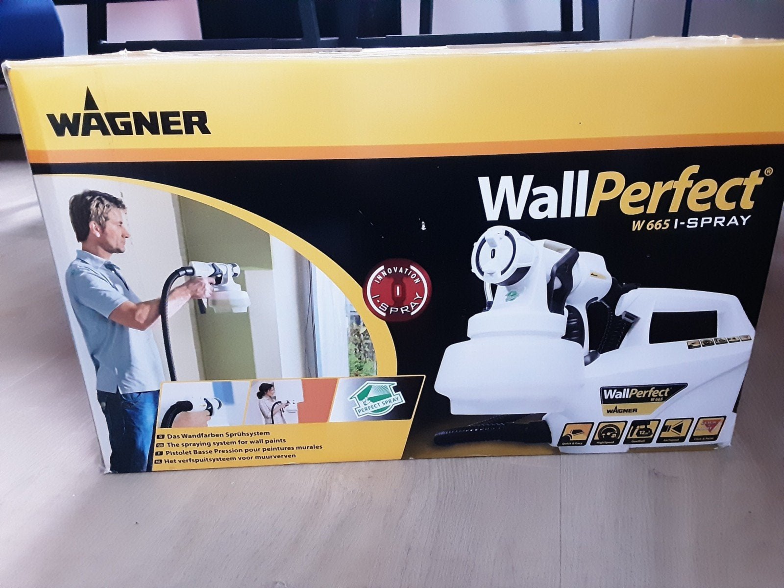 Wagner WallPerfect W 665 I-SPRAY Verfspuit, Doe-het-zelf en Verbouw, Ophalen, Zo goed als nieuw, Verfspuit of Verfpomp