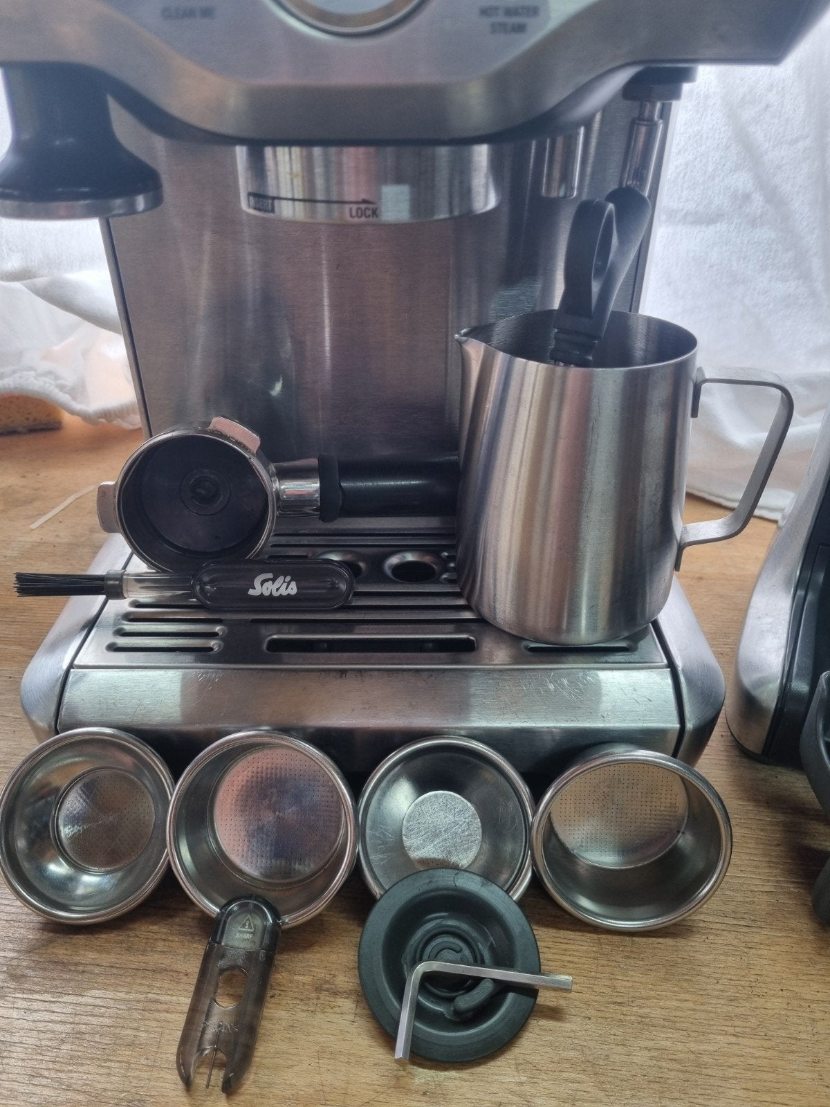 Solis Caffespresso Pro & Bonenmaler. (gereviseerd en getest), Gebruikt, Ophalen of Verzenden, Combi, 2 tot 4 kopjes