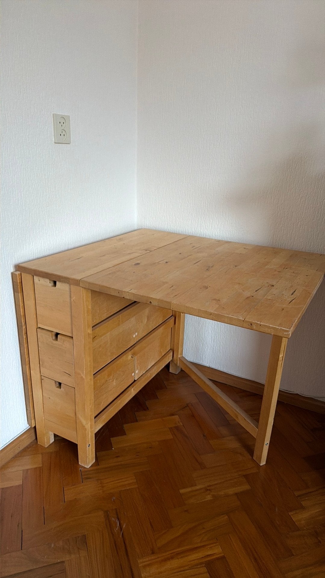 Ikea Norden Tafel Hout, Ophalen, Zo goed als nieuw, 25 tot 50 cm, Rechthoekig