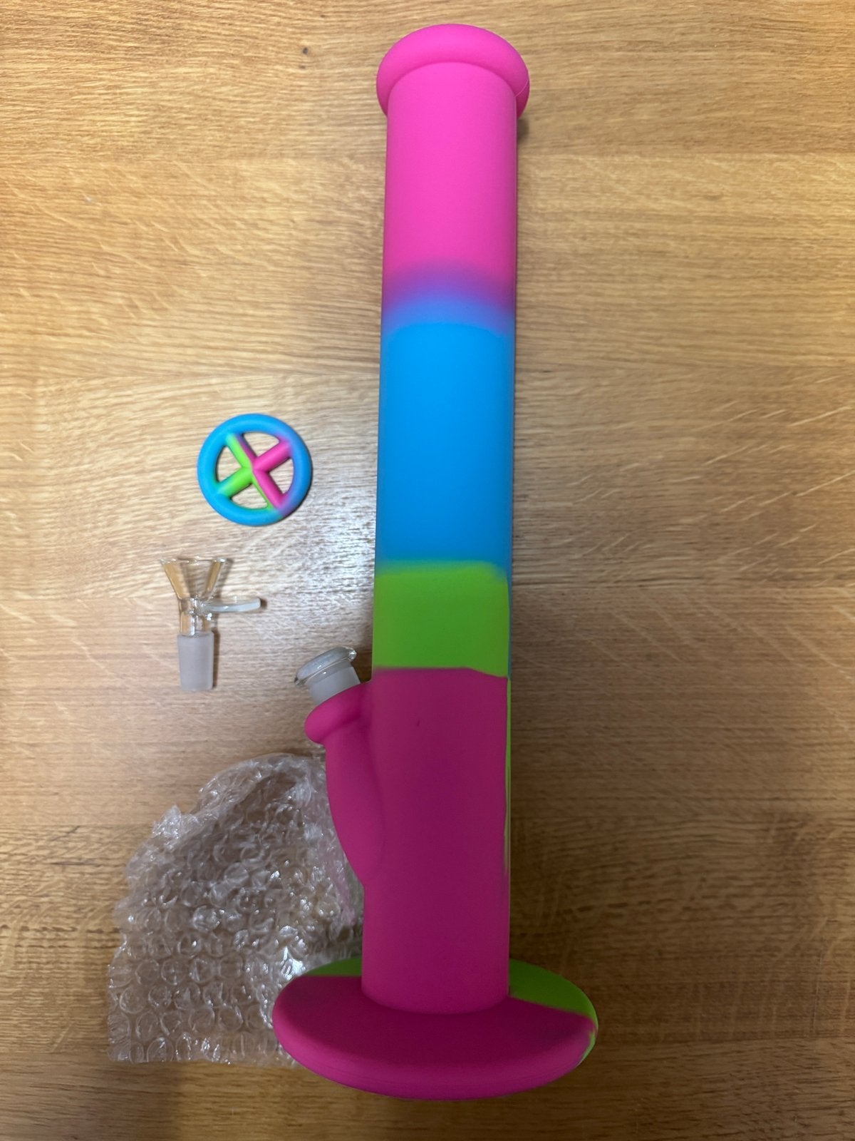 Nieuwe siliconen bong / waterpijp 36 cm – 3 stuks, Ophalen of Verzenden, Nieuw, (Water)pijp