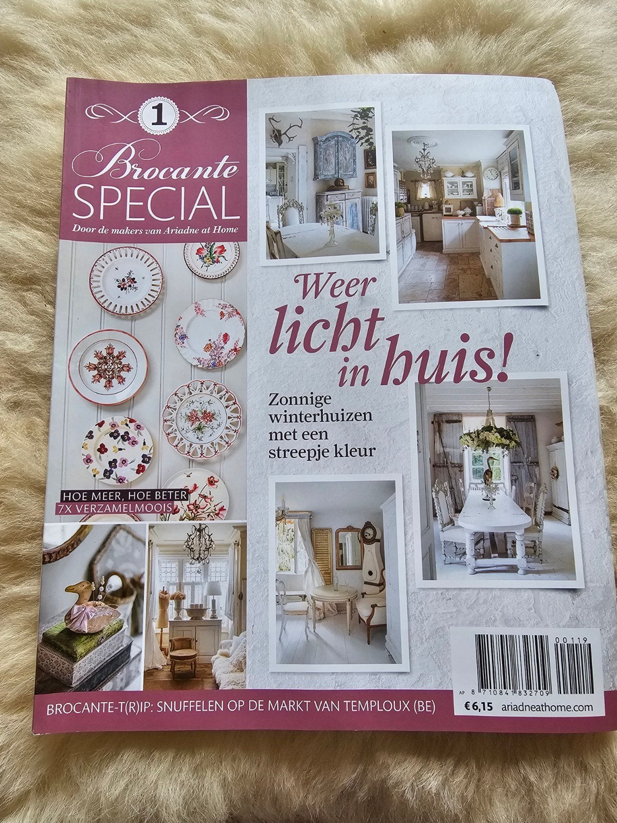 Ariadne at home brocante tijdschrift 1 - 2019, Ariadne handwerken, Ophalen of Verzenden, Zo goed als nieuw, Interieur en Design