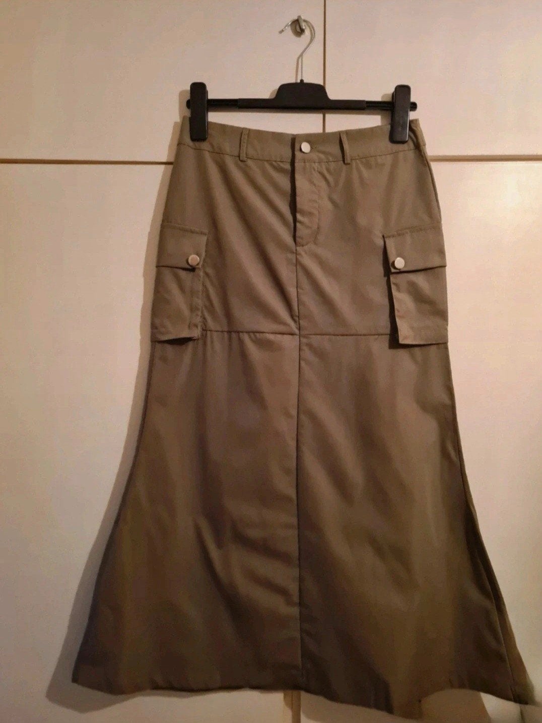 Leger groen lange rok, maat 38, Kleding | Dames, Rokken, Maat 38/40 (M), Nieuw, Ophalen of Verzenden, Onder de knie