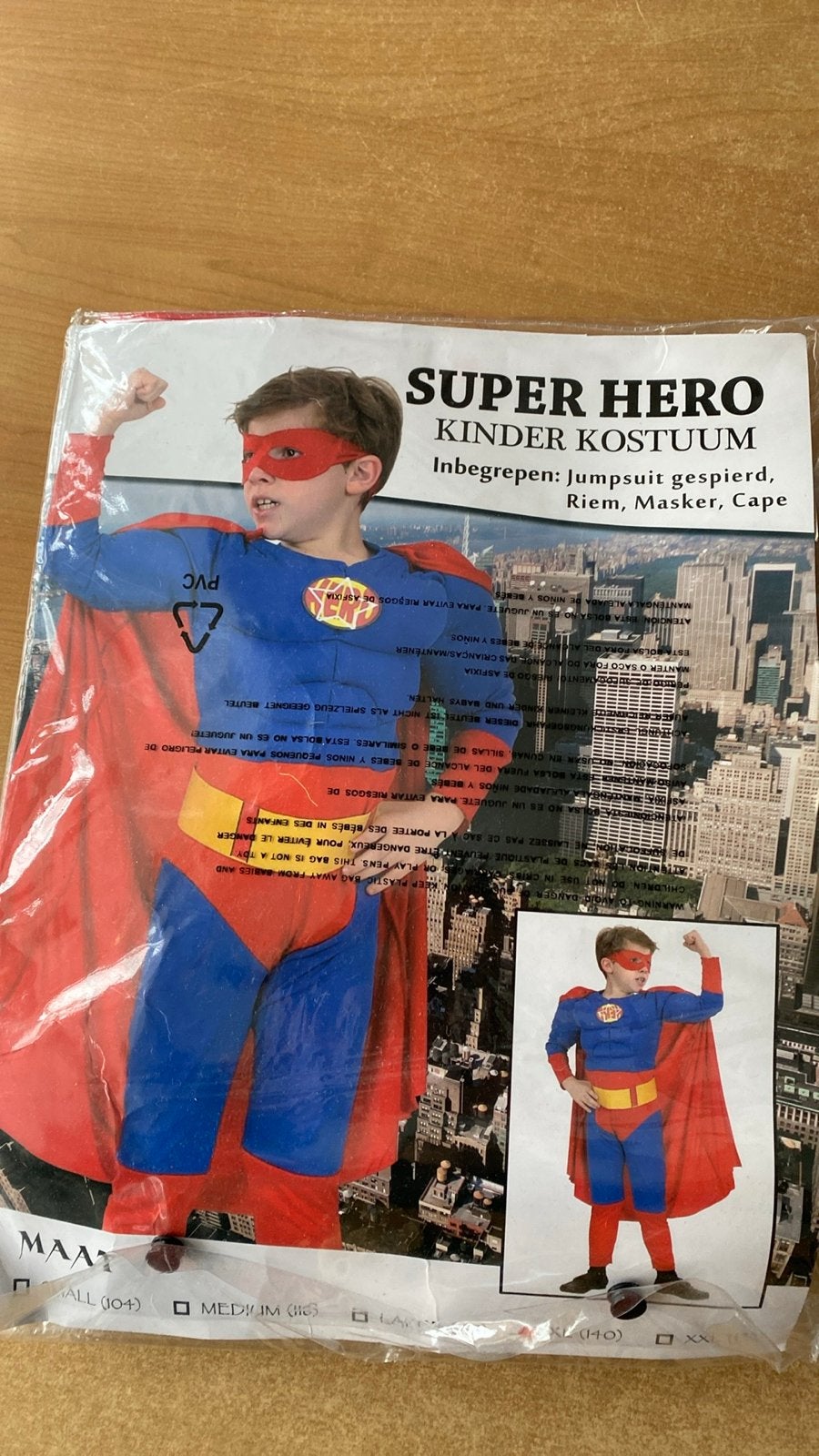Superheld Verkleedpak voor Kinderen - Maat 140, Kinderen en Baby's, Carnavalskleding en Verkleedspullen, Ophalen of Verzenden