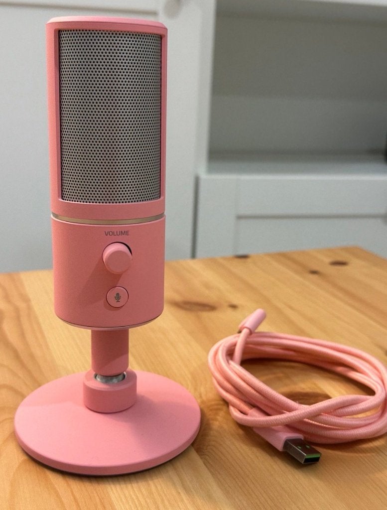 Razer Seiren X Gaming Microphone – Quartz Pink, Ophalen, Zo goed als nieuw, Overige typen