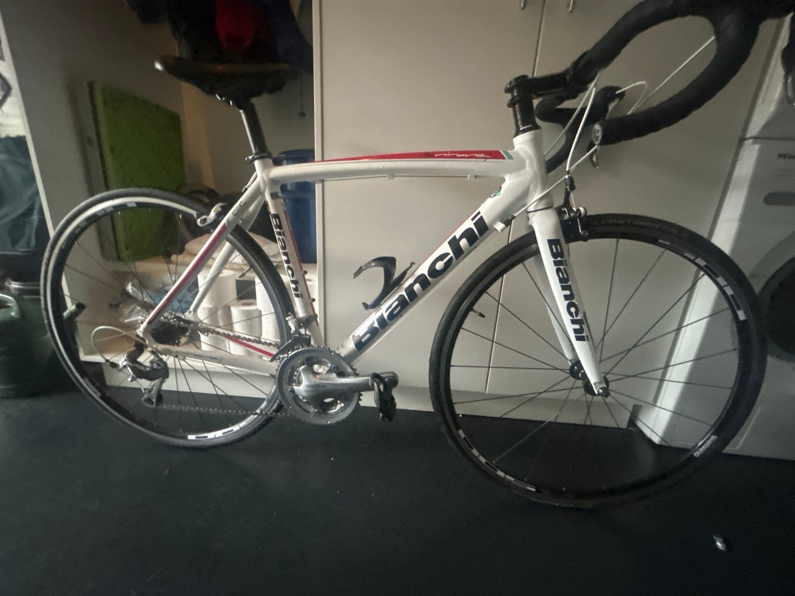 Bianchi racefiets - 53 cm frame - Shimano Tiagra, 28 inch, Gebruikt, 10 tot 15 versnellingen, Aluminium