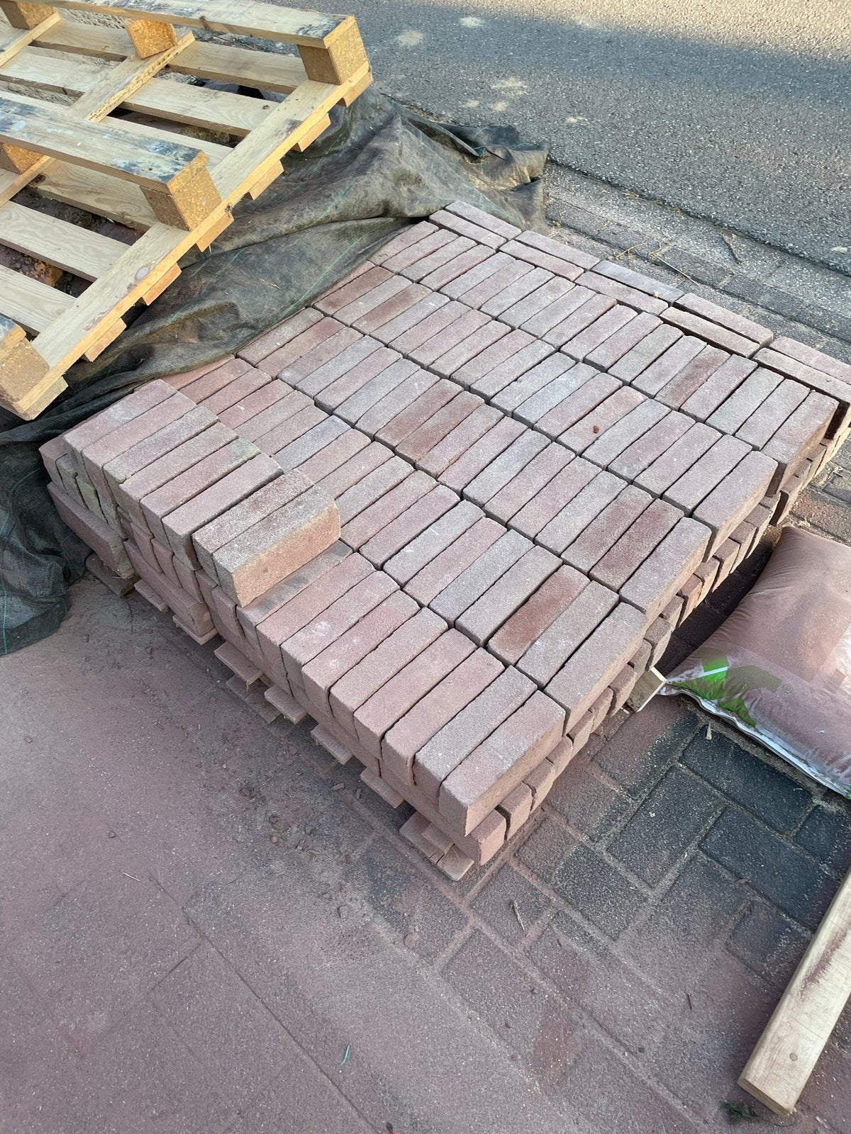 Waalformaat Handvorm Bakstenen Rood-Paars-Bruin Genuanceerd, Ophalen, Nieuw, Bakstenen
