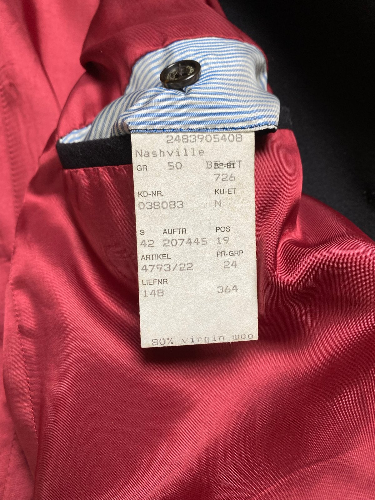 Tommy Hilfiger Zwarte Wollen Jas Maat 50 (M), Kleding | Heren, Ophalen of Verzenden, Gedragen, Maat 48/50 (M), Zwart