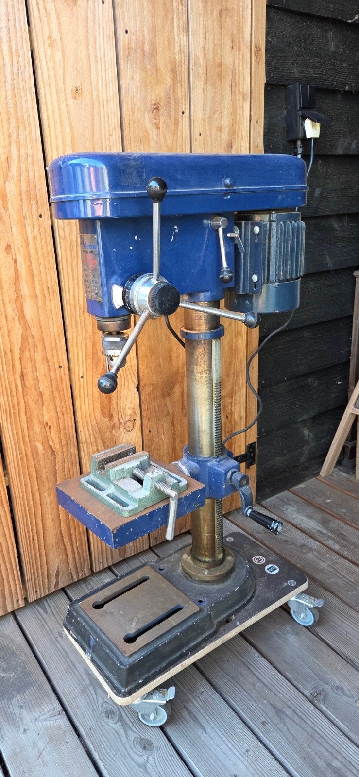 Ferm Kolomboormachine FM-13 uit 1978, Doe-het-zelf en Verbouw, Gereedschap | Boormachines, Ophalen, Gebruikt, Variabele snelheid